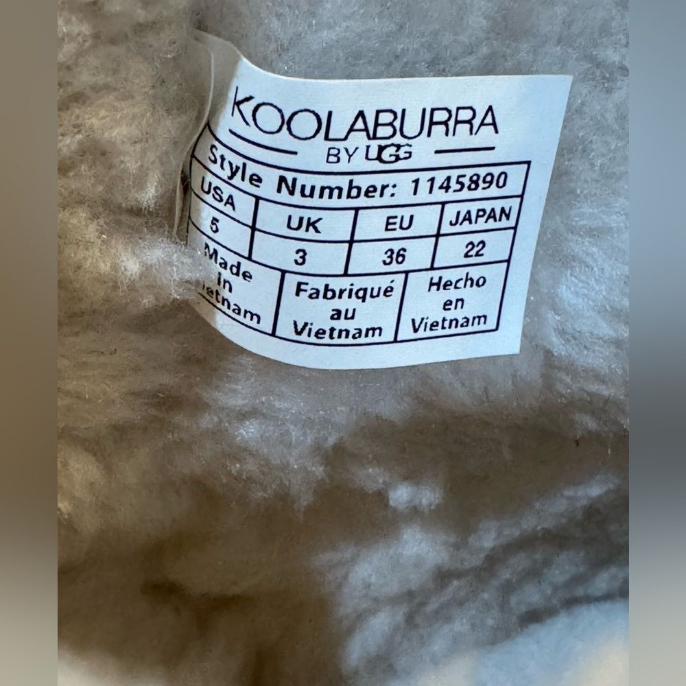 Koolaburra by UGG, Nalie Mini Chestnut Fur Lined Button Boots Women’s size 5 - Picture 2 of 16